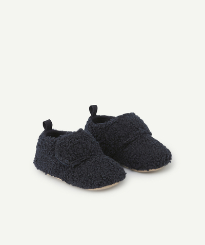 CategoryModel (8825061015694@19)  - Lot de 2 chaussons bébé garçon en polyester bleu