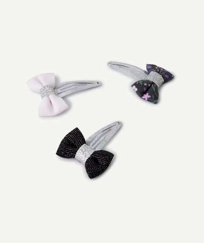 CategoryModel (8826175422606@300)  - Lot de 3 barrettes fille avec nœuds imprimés ou unis