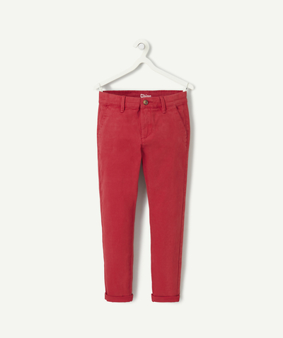 CategoryModel (8821761015950@3176)  - Pantalon chino rouge pour garçon confortable