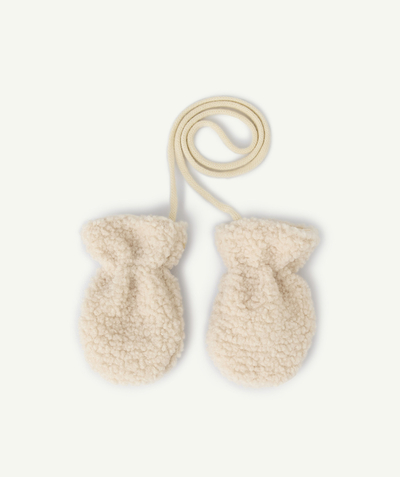 CategoryModel (8821755838606@32123)  - Moufles bébé garçon en bouclette crème