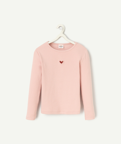 CategoryModel (8824929026190@712)  - roze meisjes-T-shirt met lange mouwen en hartje