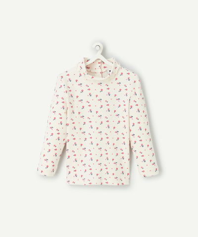 CategoryModel (8825420710030@55)  - Sous-pull bébé fille en coton bio imprimé fleuri