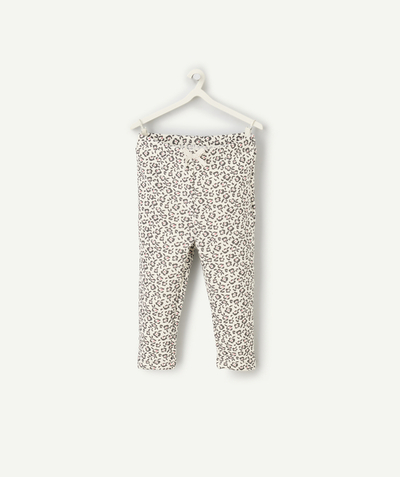 CategoryModel (8824667570318@1406)  - legging voor babymeisjes in grijs en roze met bloemenprint van gerecyclede vezels