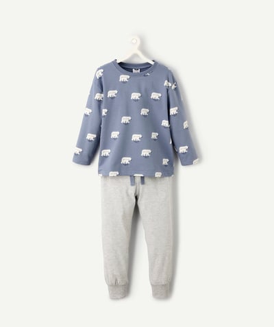 CategoryModel (8824928993422@14)  - Pyjama long garçon en fibres recyclées imprimé ours