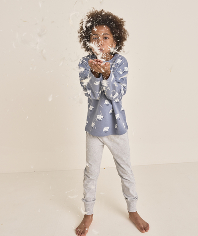 CategoryModel (8821762326670@294)  - Pyjama long garçon en fibres recyclées imprimé ours