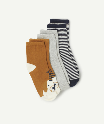 CategoryModel (8821762392206@708)  - Lot de 3 chaussettes garçon motifs fun en coton bio