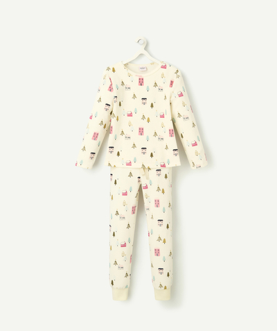 CategoryModel (8824928993422@14)  - pyjama fille en fibres recyclées en velours blanc imprimé ville