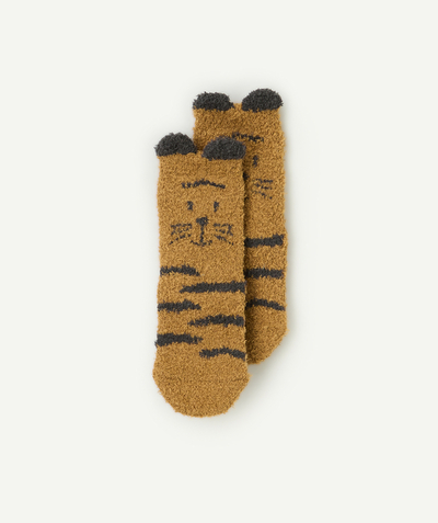 CategoryModel (8824896913550@783)  - chaussettes bébé fille antidérapante pilou pilou tigre avec petites oreilles