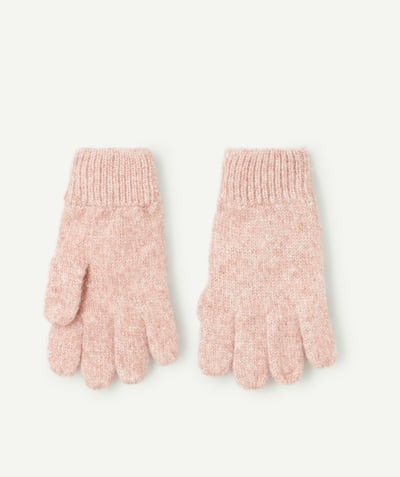 CategoryModel (8821760262286@2590)  - Gants fille en fibres recyclées rose chiné