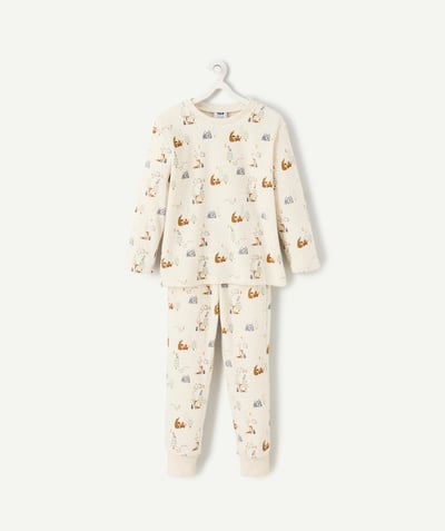 CategoryModel (8821764587662@20965)  - pyjama garçon en fibres recyclées en velours thème renard et forêt