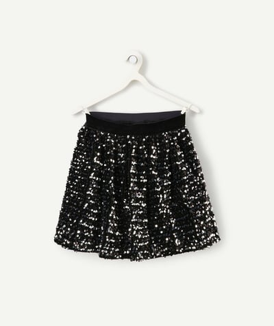 CategoryModel (8821758066830@3833)  - jupe fille en sequin recyclées noir