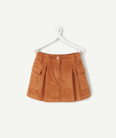 CategoryModel (8821758722190@1157)  - Korte corduroy rok voor meisjes in bruin