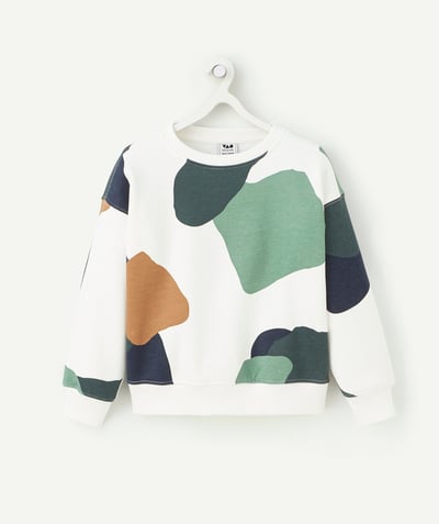 CategoryModel (8826370949262@517)  - Sweater met camouflageprint in groen en bruin voor jongens