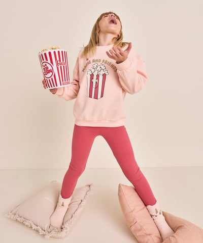 CategoryModel (8821759410318@531)  - Lange meisjespyjama met roze popcornprint