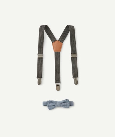 CategoryModel (8826633158798@588)  - Lot de 2 accessoires garçon bretelles et noeud papillon