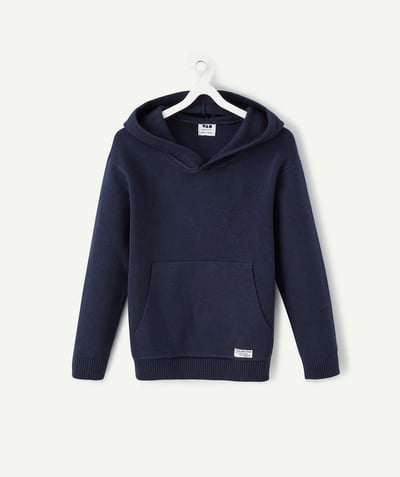 CategoryModel (8821761900686@1125)  - Pull à capuche garçon bleu marine