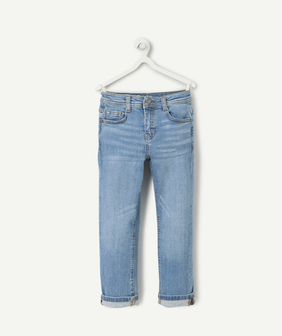 CategoryModel (8821761376398@140)  - Rechte jongensjeans van licht denim met zoom