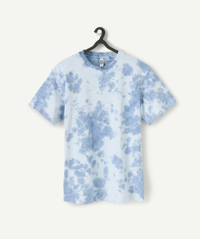 CategoryModel (8821770551438@333)  - t-shirt garçon en coton bio imprimé tye and die bleu
