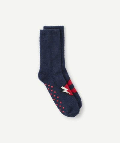 CategoryModel (8821762392206@697)  - Chaussettes garçon bleu marine thème super héros