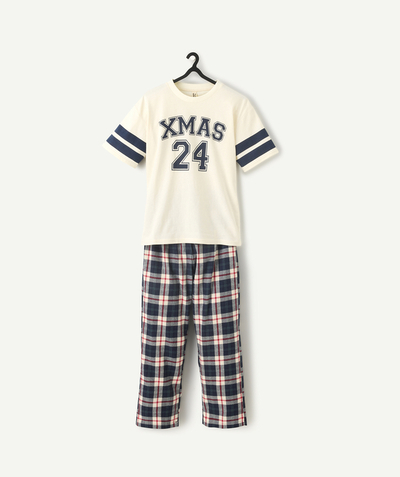 CategoryModel (8824830591118@94)  - Pyjama de Noël pour garçon manches courtes pantalon à carreaux