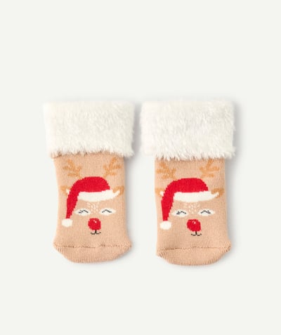 CategoryModel (8825682788494@202)  - Chaussettes de Noël pour bébé fille motif renne