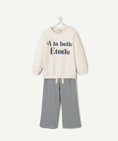 CategoryModel (8821758066830@3833)  - Pyjama long fille en coton et à rayures