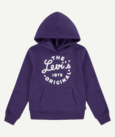 CategoryModel (8824667046030@115)  - sweat à capuche violet logo imprimé