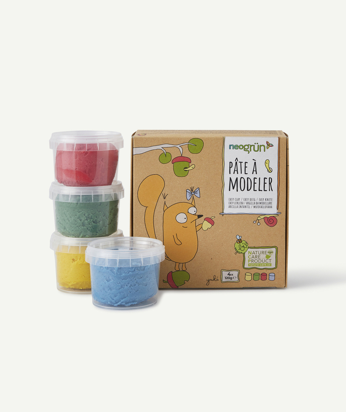   - 4-POT KINDEREN BOETSEERKLEI SET