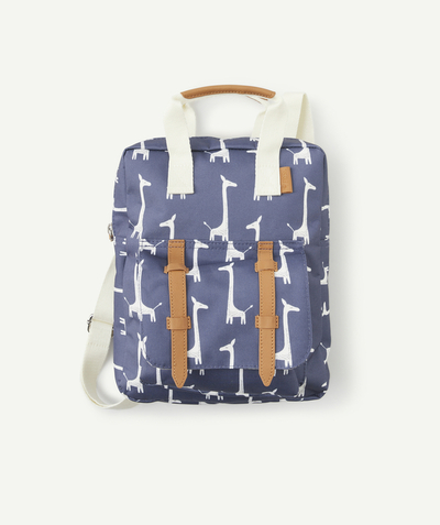 CategoryModel (8825617547406@27)  - SAC À DOS BLEU GIRAFE EN PLASTIQUE RECYCLÉ ENFANT