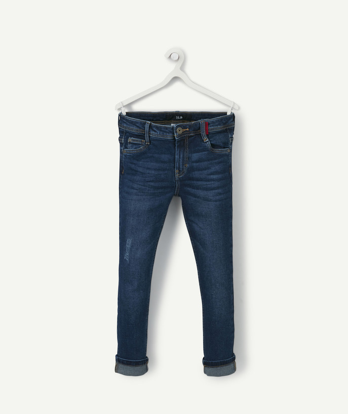   - GEKREUKTE RAW SLIM JEANS