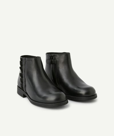 CategoryModel (8824502943886@29)  - ZWARTE, LEDEREN BOOTS MET VOLANTS