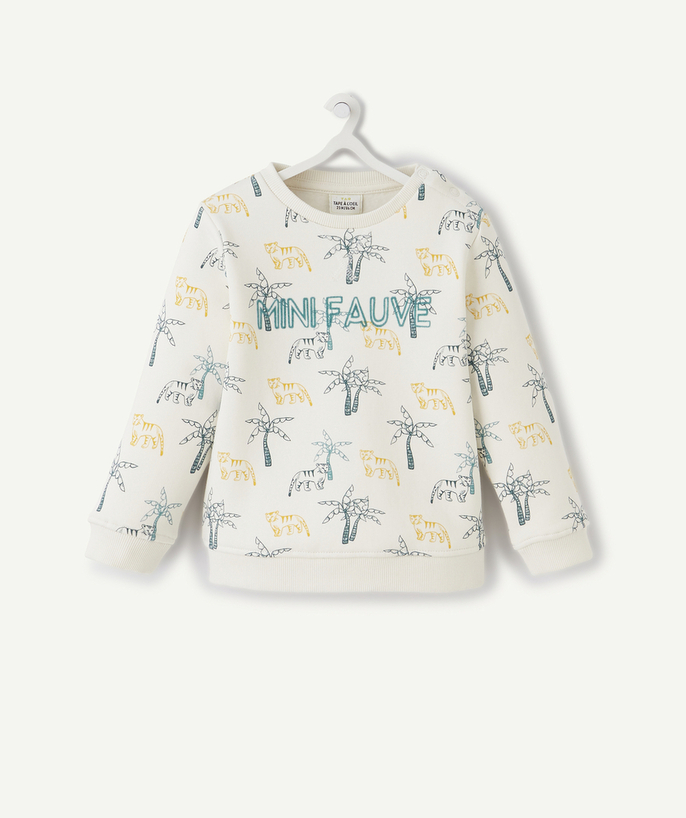   - LE SWEAT IMPRIMÉ EN COTON BIOLOGIQUE ET FEUTRINE