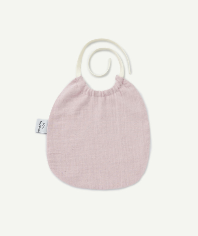   - LE BAVOIR EN GAZE DE COTON ROSE