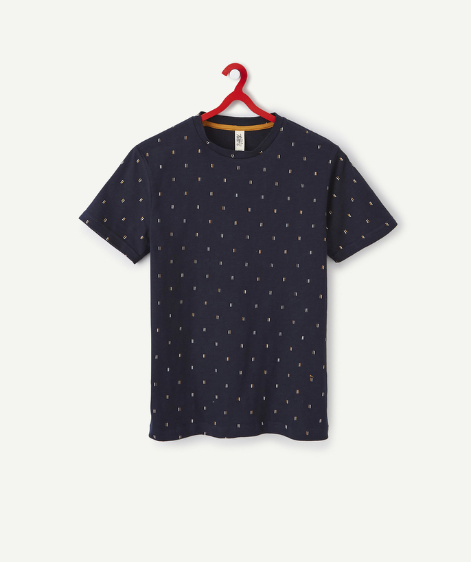   - LE T-SHIRT BLEU MARINE EN COTON BIOLOGIQUE PIQUÉ