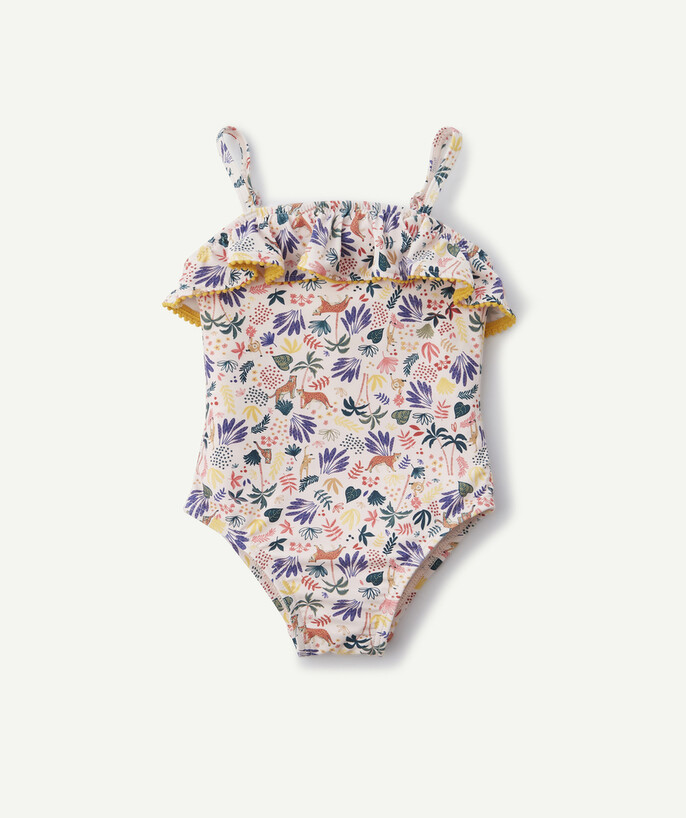   - LE MAILLOT DE BAIN 1 PIÈCE ROSE IMPRIMÉ EN FIBRES RECYCLÉES