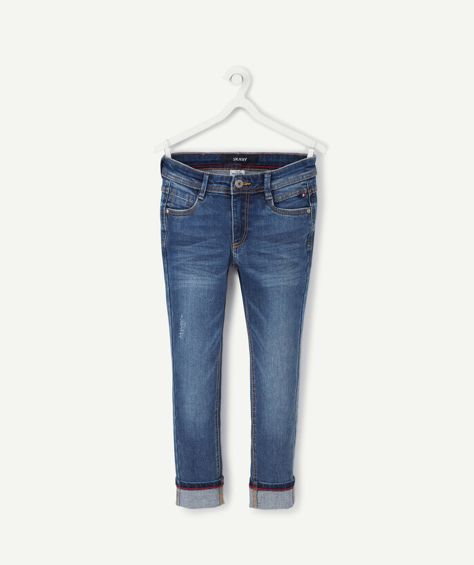   - SKINNY STONE JEANS MET GEKREUKT EFFECT, TAILLE +