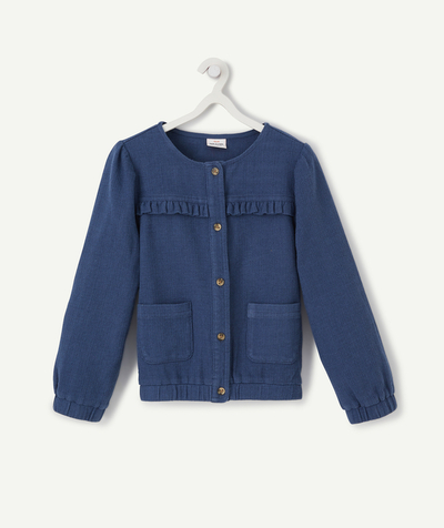 CategoryModel (8824830591118@17)  - LA VESTE BOMBERS BLEUE EN COTON ET LIN