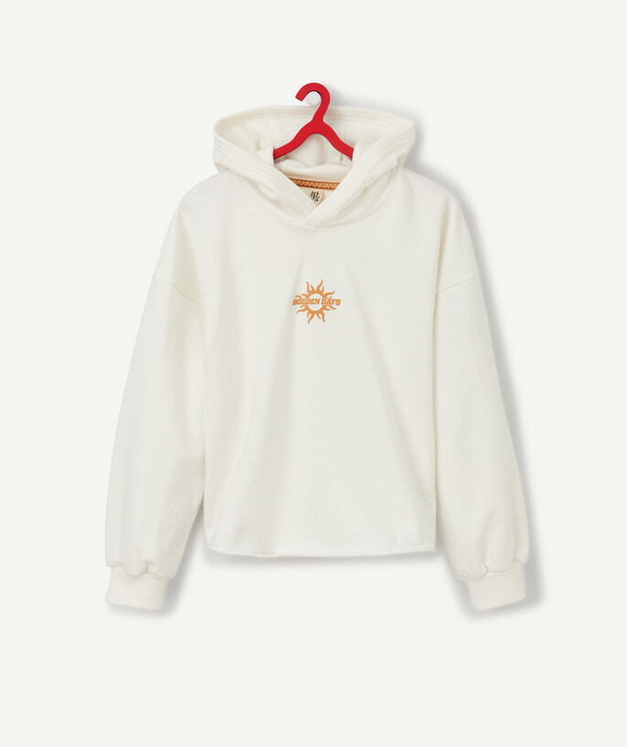   - LE SWEAT À CAPUCHE OVERSIZE BLANC EN COTON