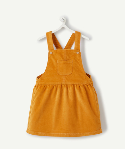 CategoryModel (8824535744654@126)  - ROBE BÉBÉ FILLE MOUTARDE TYPE SALOPETTE EN VELOURS CÔTELÉ