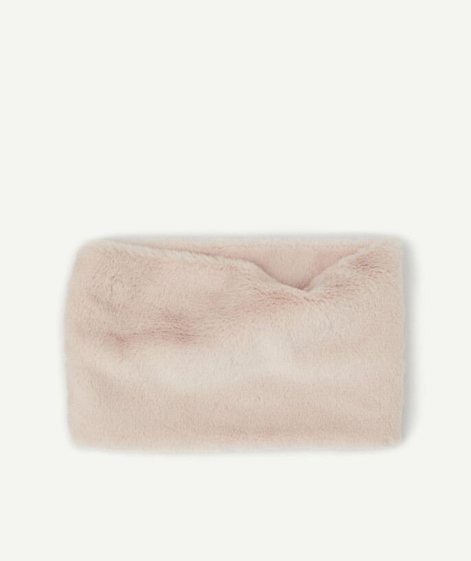   - LE SNOOD ROSE EN FAUSSE FOURRURE TOUT DOUX EN FIBRES RECYCLÉES