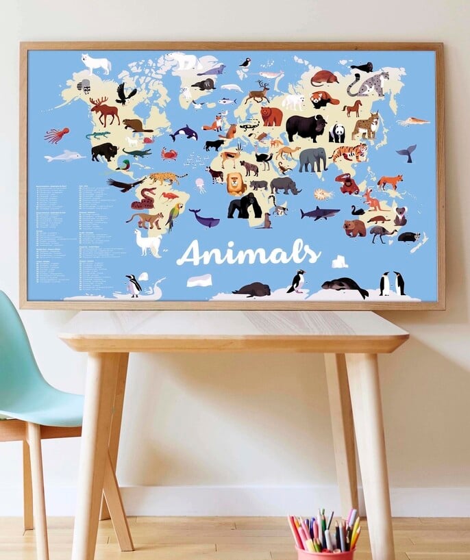   - LE POSTER ANIMAUX AVEC 67 STICKERS REPOSITIONNABLES