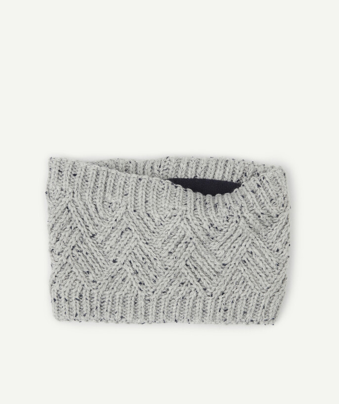   - LE SNOOD EN TRICOT GRIS EN FIBRES RECYCLÉES