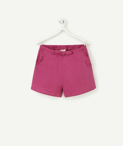 CategoryModel (8821758460046@1929)  - SHORT FILLE FUCHSIA EN COTON