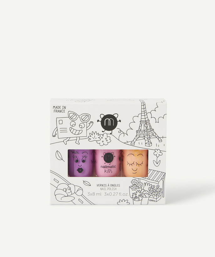   - LOT DE 3 VERNIS À L'EAU COLORÉS FILLE