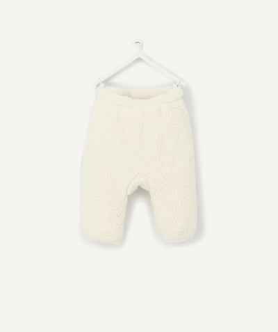 CategoryModel (8825911935118@464)  - PANTALON SAROUEL ÉCRU EN SHERPA BÉBÉ