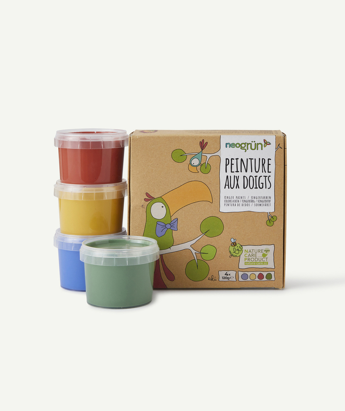   - COFFRET PEINTURE AUX DOIGTS 4 COULEURS ENFANT