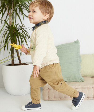 CategoryModel (8821758296206@2656)  - BEIGE SAROUEL BROEK MET TREKKOORD