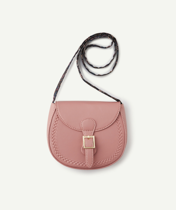   - SAC BANDOULIÈRE VIEUX ROSE DE FORME ROND FILLE