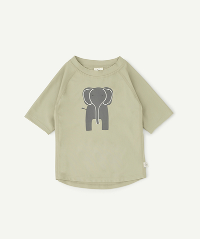 CategoryModel (8824502976654@15)  - T-SHIRT VERT ÉLEPHANT ANTI-UV BÉBÉ