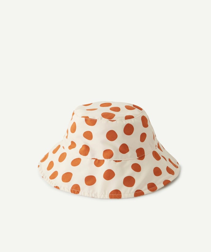   - CHAPEAU À POIS ANTI-UV RÉVERSIBLE BÉBÉ FILLE